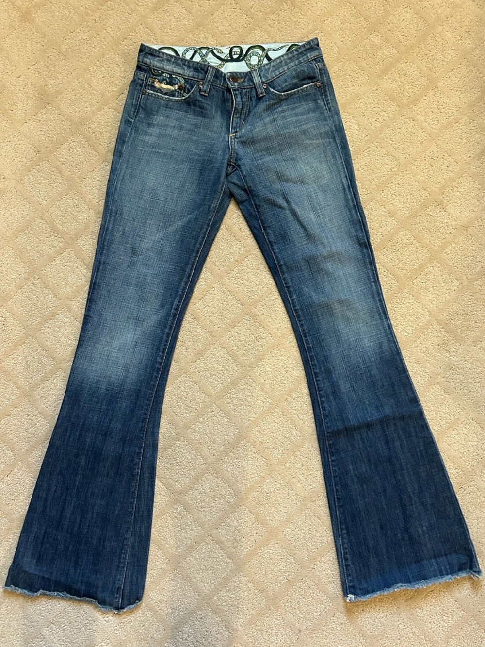 Joe's Jeans Dark Blue Flared Denim